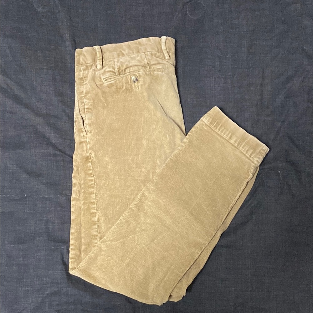 Polo by Ralph Lauren Tan Chinos with Corduroy Texture